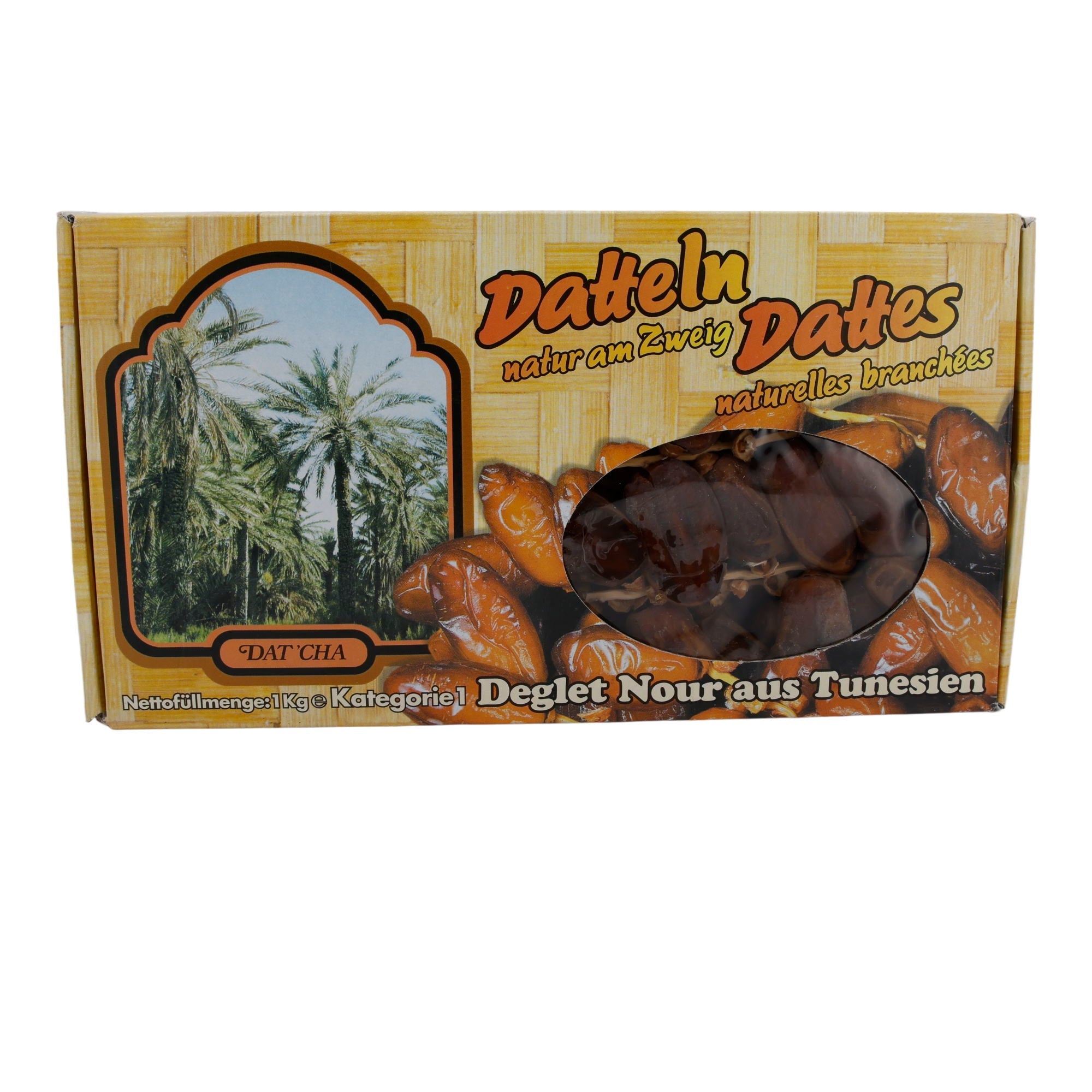 Datteln Deglet Nour | Am Zweig | Natürlich, aus Tunesien | 1 kg DAT CHA